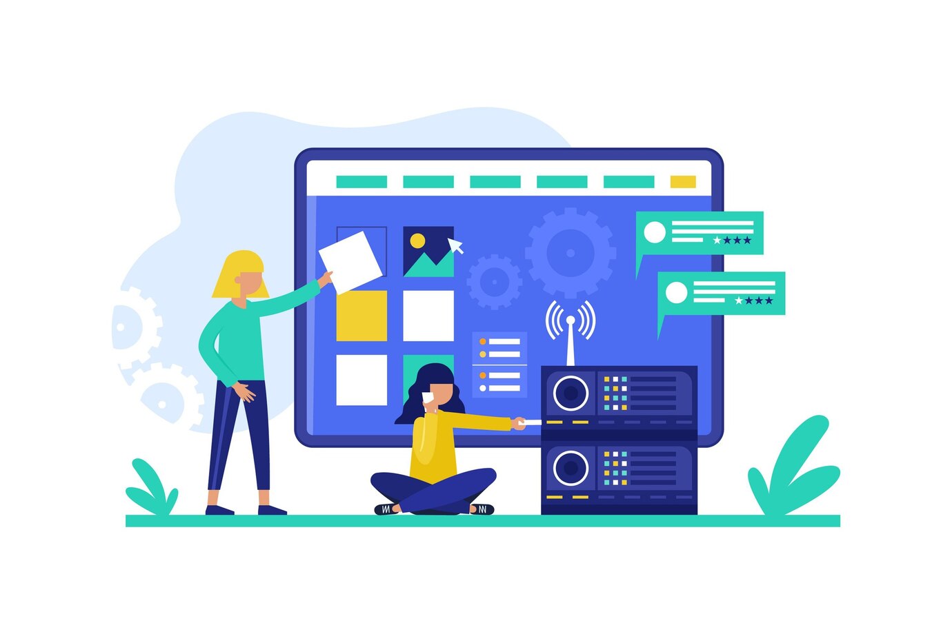 flat-web-development-concept-cms_23-2148806100